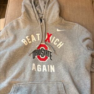 Nike Gray Ohio State Pullover Hoodie (Beat Mich Again